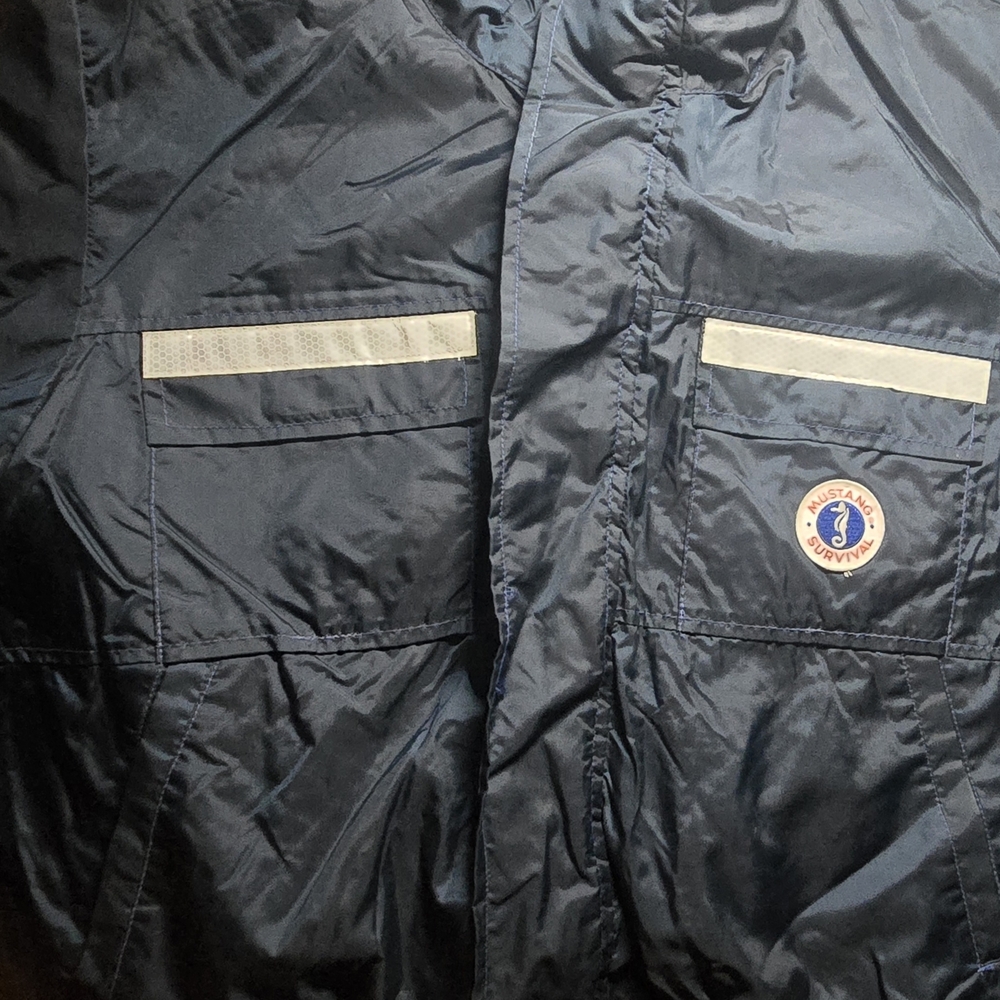 Mustang Survival Mens Navy Blue Flotation Jacket LN2509 Rescue Adult XXL